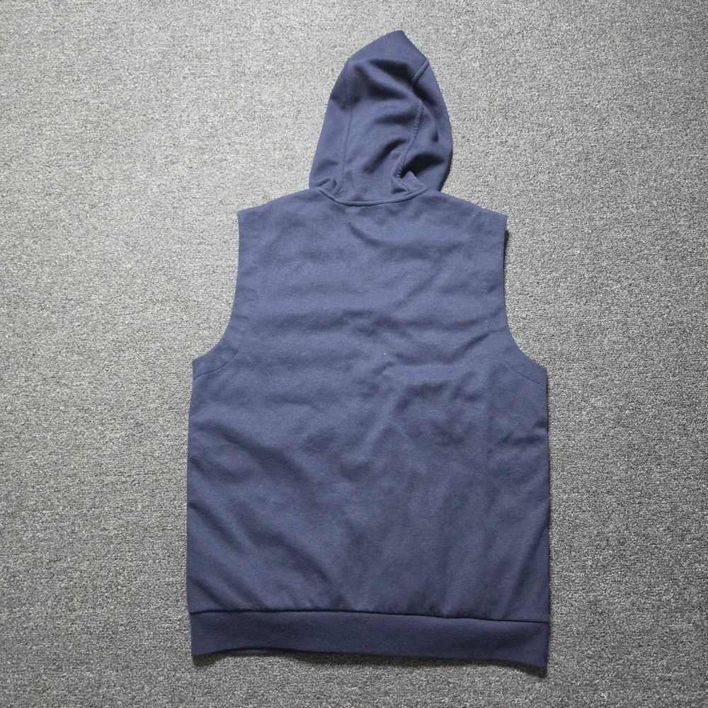 Polo Ralph Lauren‎ Down Vest Navy Blue Mens Small Performance Hybrid Hooded Pony